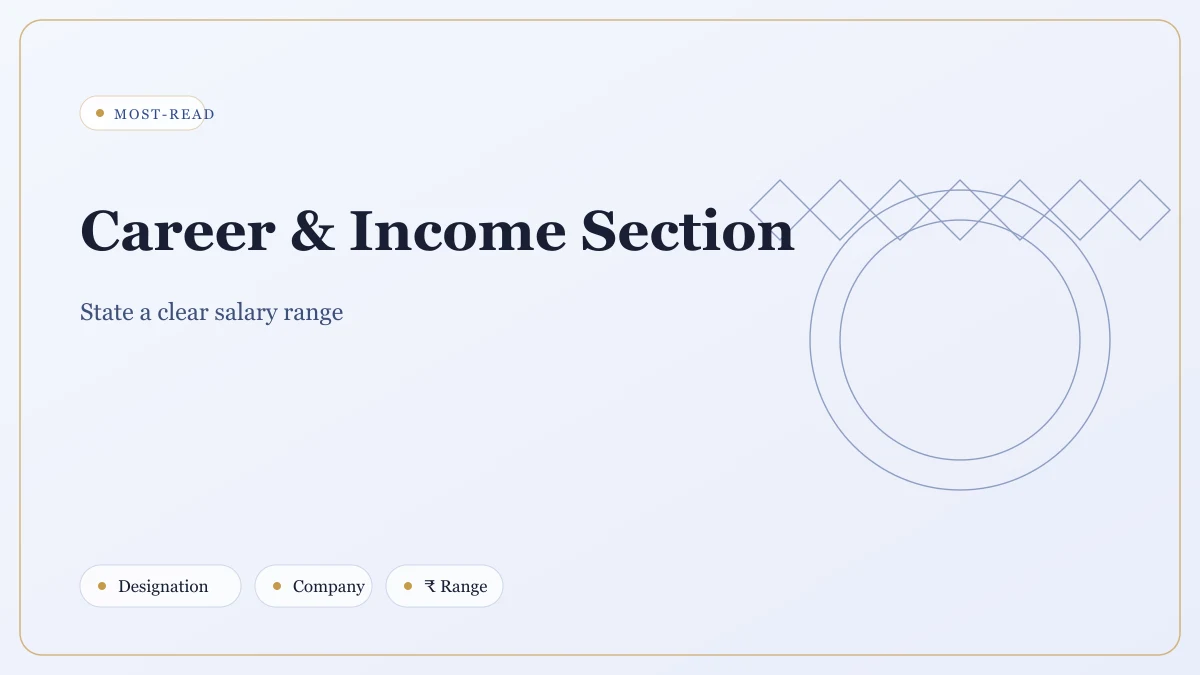 Boy biodata career and income Boy biodata career and income section