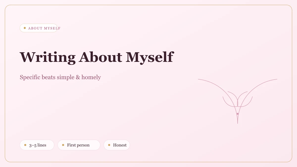 Girl biodata About Myself How to write the About Myself section for a girl biodata