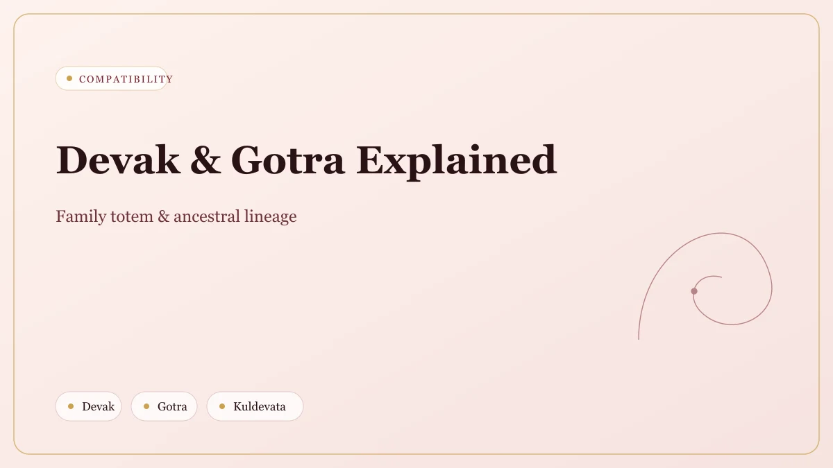 Devak and Gotra in a Marathi marriage biodata